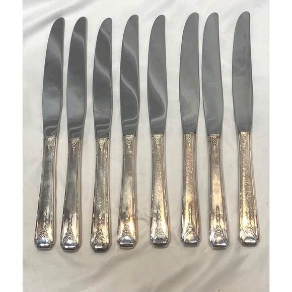 ONEIDA COMMUNITY "MILADY" SILVERPLATE FLATWARE SET SERVICE FOR 8 - Picture 8 of 9